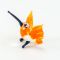 Hummingbird Yellow Mini Bird in Glass Figurines Miniature Figurines category