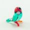 Blown Glass Parrot Mini in Glass Figurines Miniature Figurines category