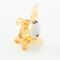 Beige Donkey Mini Figurine in Glass Figurines Miniature Figurines category