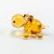 Brown Hippo Mini Figurine in Glass Figurines Miniature Figurines category