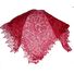 Red Orenburg shawl