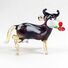 Brown Glass Cow Figure in Glass Figurines Farm Animals category