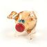 Glass Small Piggy Figurine in Glass Figurines Farm Animals category
