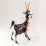 Handsome Glass Goat in Glass Figurines Farm Animals category