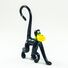 Glass Black Monkey in Glass Figurines Wild  Animals category