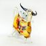 Cow Beige Glass Figurine in Glass Figurines Farm Animals category