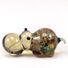 Brown Glass Hippo in Glass Figurines Wild  Animals category