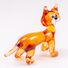 Glass Red Cat Figurine in Glass Figurines Cats category