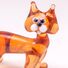 Glass Red Cat Figurine in Glass Figurines Cats category