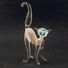 White Glass Cat Figure in Glass Figurines Cats category
