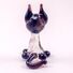 Glass Siamese Cat with Black Ears in Glass Figurines Cats category