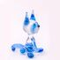 Glass Siamese Cat with Blue Ears in Glass Figurines Cats category