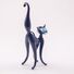 Black Jolly Cat in Glass Figurines Cats category