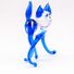 Glass Blue Cat in Glass Figurines Cats category