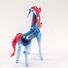 Blue Glass Horse with Red Mane in Glass Figurines Farm Animals category