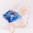 Blue and Beige Fish Figurine in Glass Figurines Sea Life Creatures category