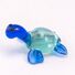 Tiny Blue Turtle in Glass Figurines Miniature Figurines category