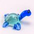 Tiny Blue Turtle in Glass Figurines Miniature Figurines category
