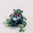 Frog Glass Mini Figure in Glass Figurines Miniature Figurines category