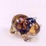 Brown Hippo Mini Figurine in Glass Figurines Miniature Figurines category