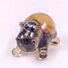 Brown Hippo Mini Figurine in Glass Figurines Miniature Figurines category