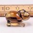 Brown Hippo Mini Figurine in Glass Figurines Miniature Figurines category